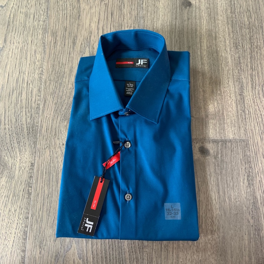 J Ferrar Slim bottom down shirt